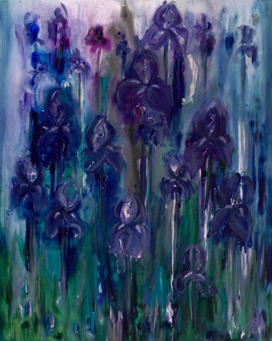 Iris Dream Acrylic on Canvas 24 X 30 X 1.5 Original For Sale $936.00